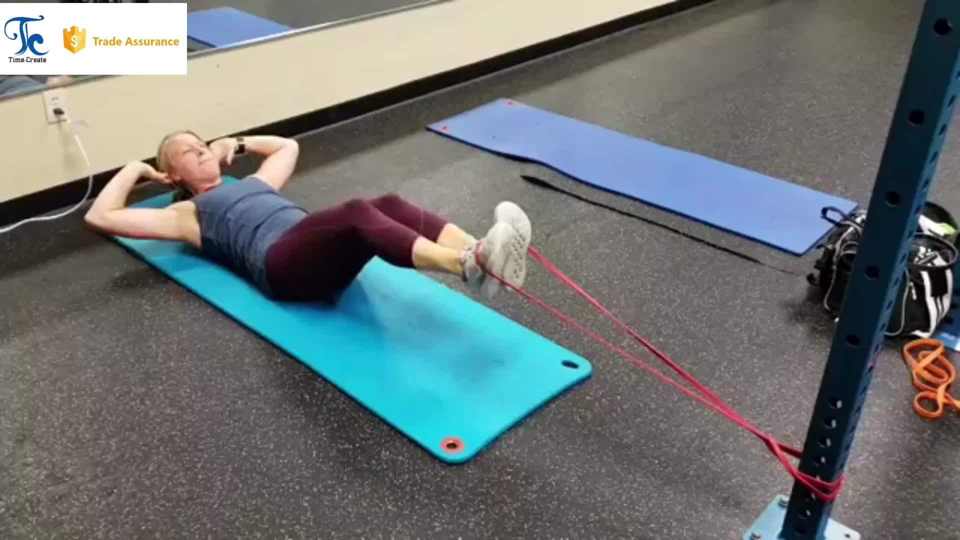 Extra Long Fitness Stretch Band Yoga Straps & 4 Exercise Loop Bands For