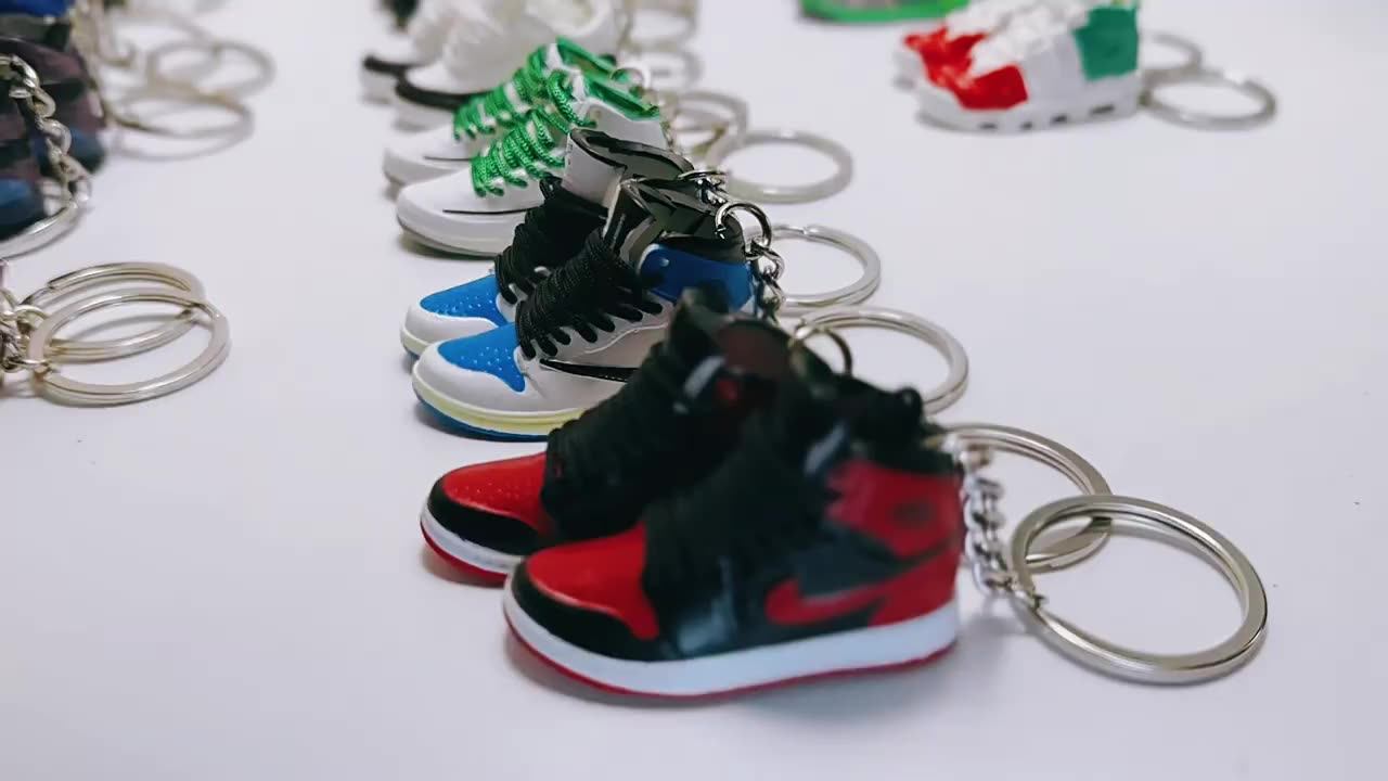 3d Aj1 Sneaker Keychain Cheap Wholesale Jordan1shoes Keychain Mini