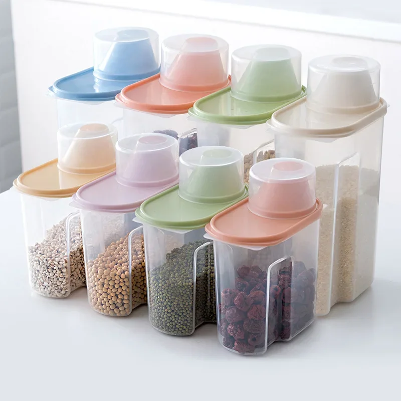 Grains Storage Box Grain Storage Tank Food Sealed Tank Plastic Storage Box Dog Food Cat Food Storage Tank