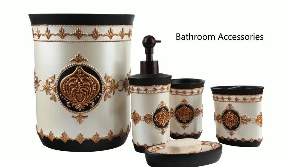 Middle East Arabic Style Resin Bathroom Accessories Glass Set Buy