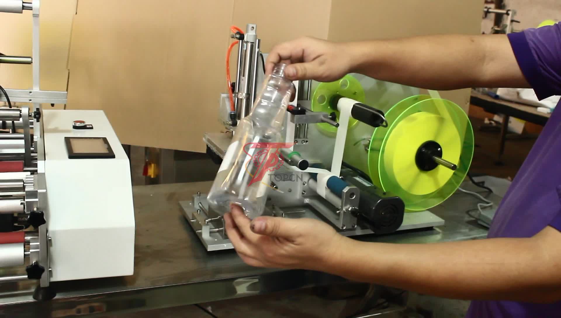 Semi Automatic Pet Square Bottle Manual Labeling Machine - Buy Manual