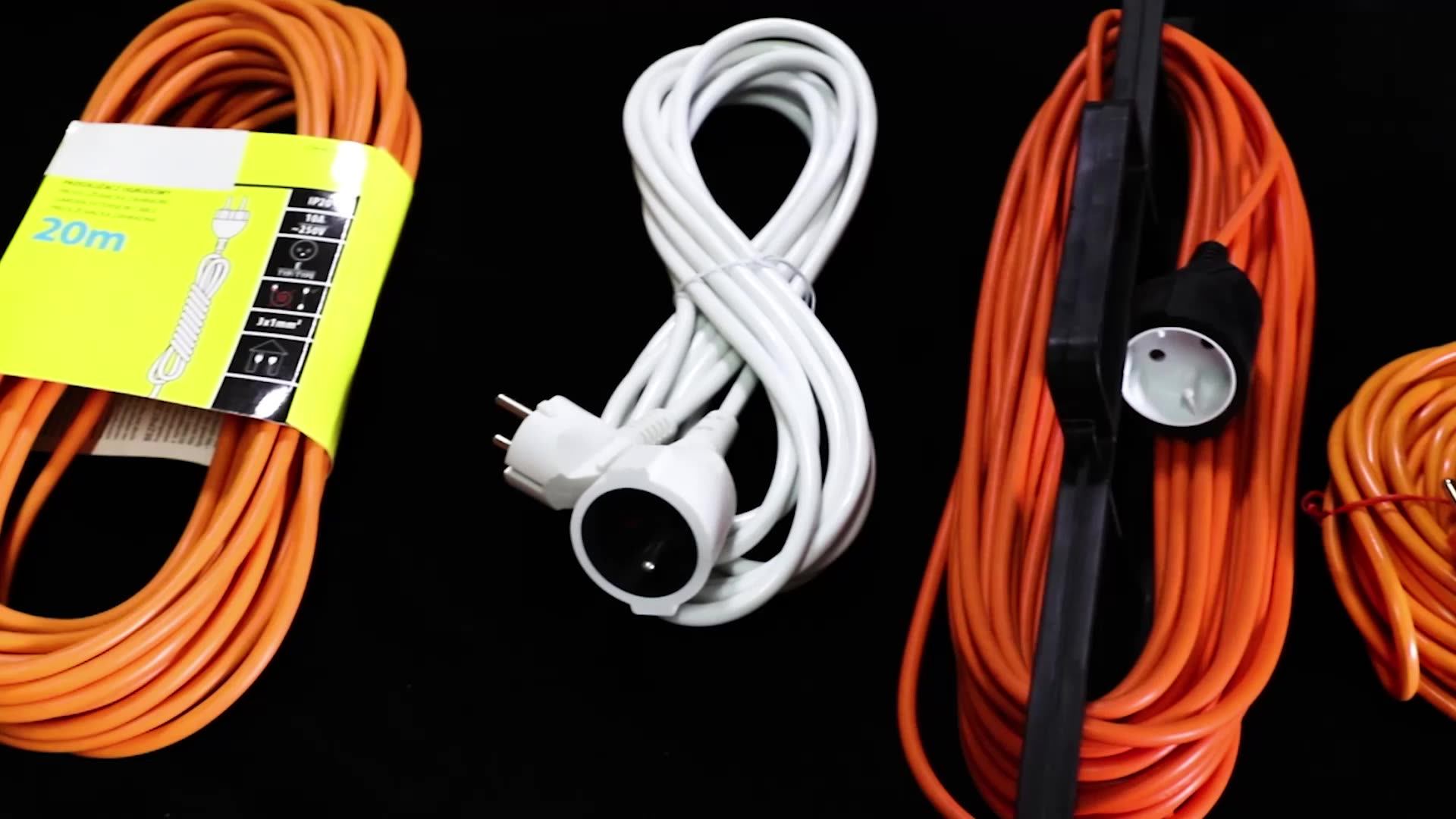 20m Cable Grounding European Power Cable Electric Extension Cable
