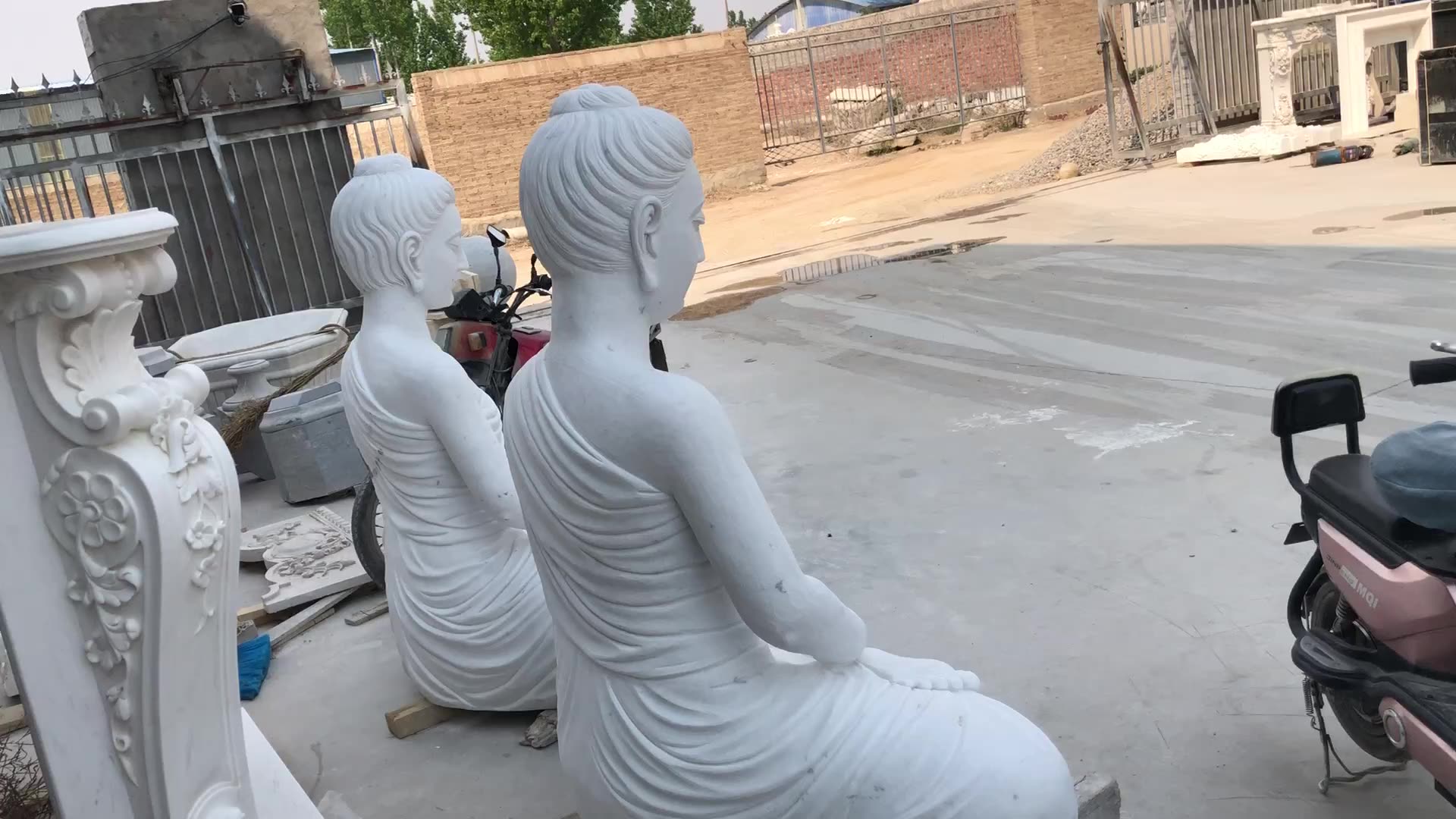 Giant Stone Sitting Carving Buddha Sculpture Statue For Sale Msg221