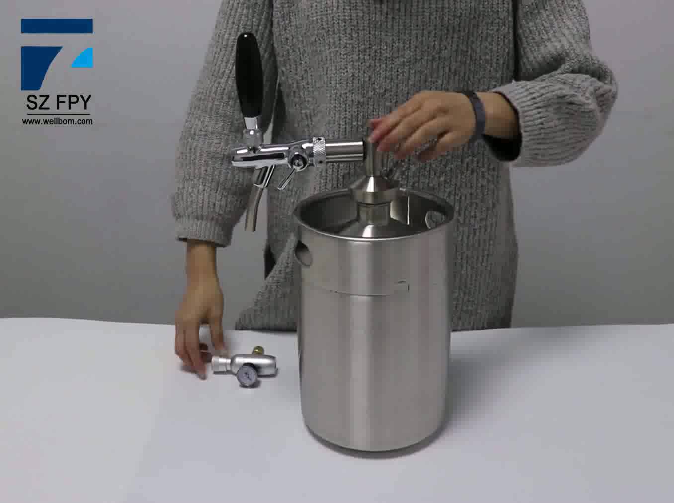 Kit De Nettoyage Robinet Bière | 6 Bouchons + 6 Brosses + 3 Longues Brosses | Acier Inoxydable | Pour Fût, Pompe, Brassage Maison