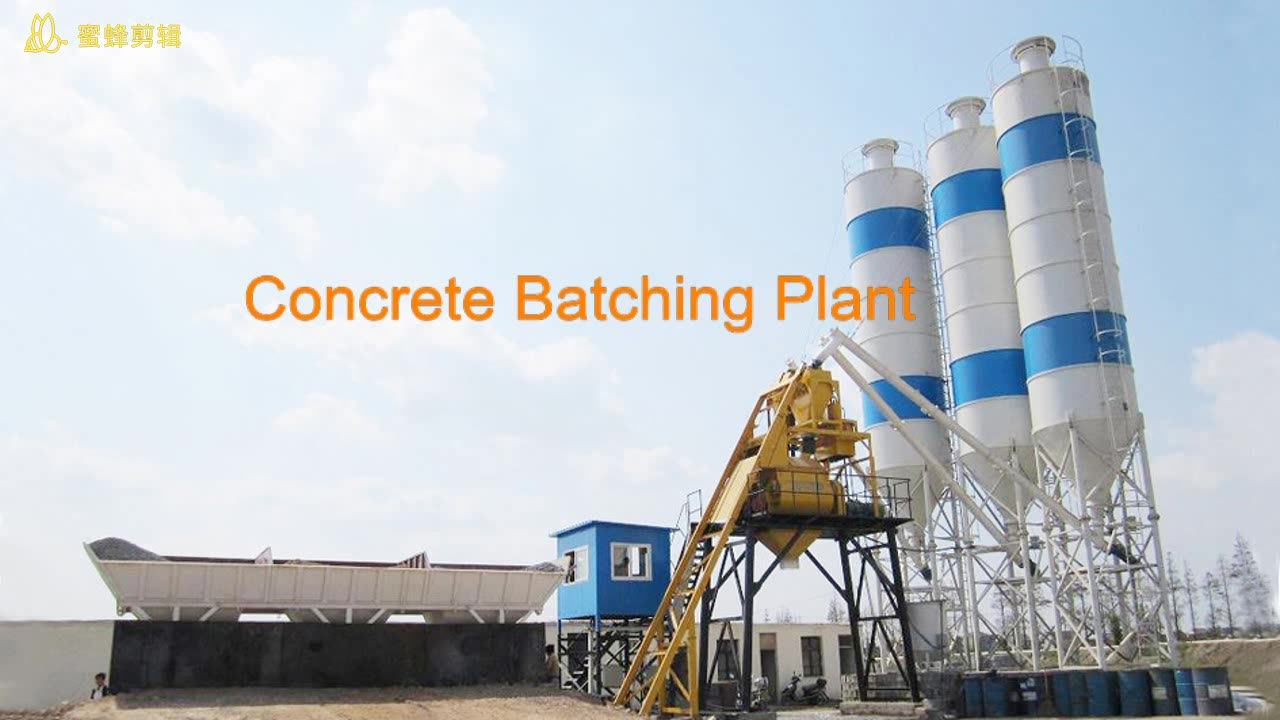 Hzs90 90m3/h Wet Mixing Ready Mix Premixed Concrete Batching Plant