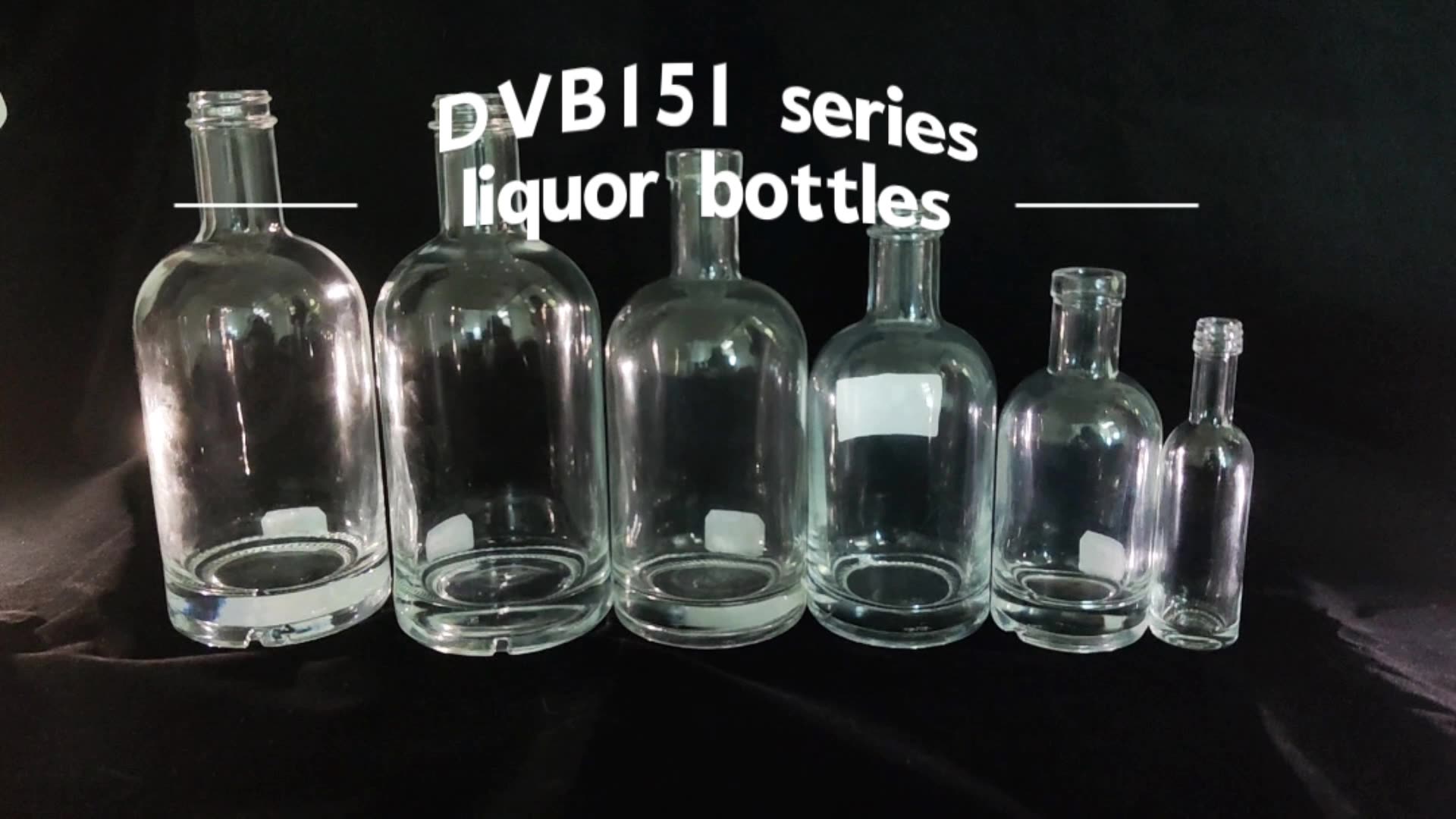 Bespoke Recyclable Empty Reusable Super Flint Glass Clear Glass Bottles
