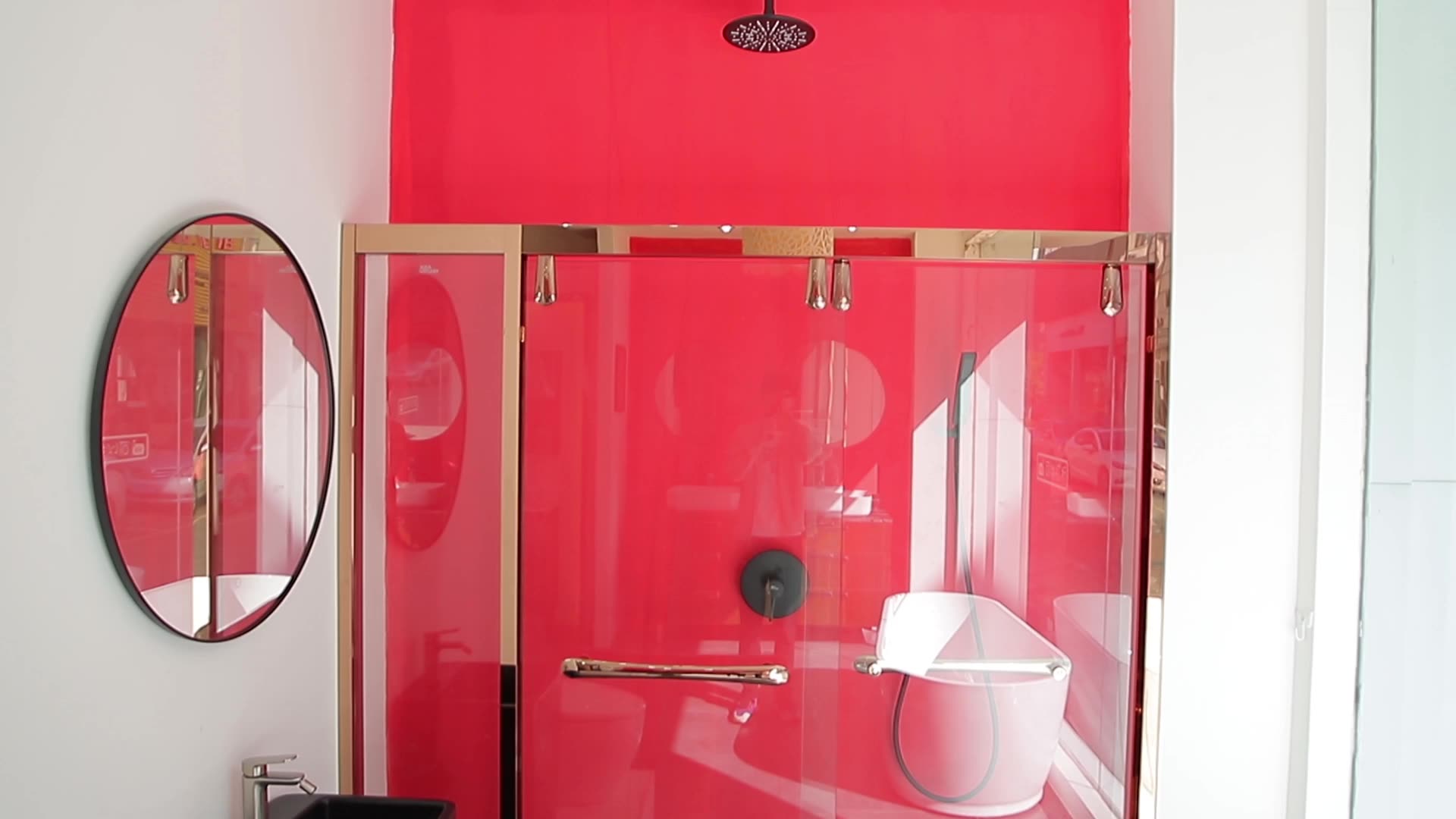 10mm Tempered Custom Size Glass Shower Door Shower Enclosure With Matt