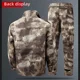 Work clothes suit square pocket men's spring and autumn thickened wear-resistant stain-resistant camouflage clothing training clothes labor protection construction site tooling