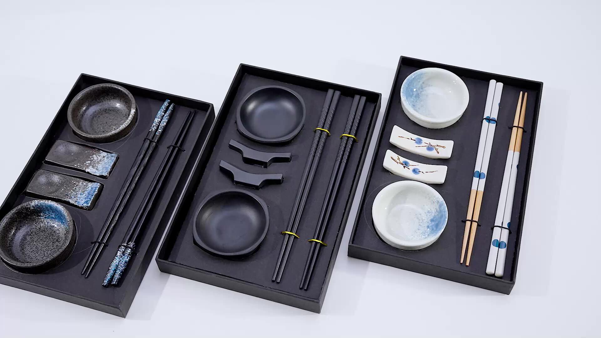 Innovative Tableware Set Gift Box Dish Chopsticks Chopstick Holder