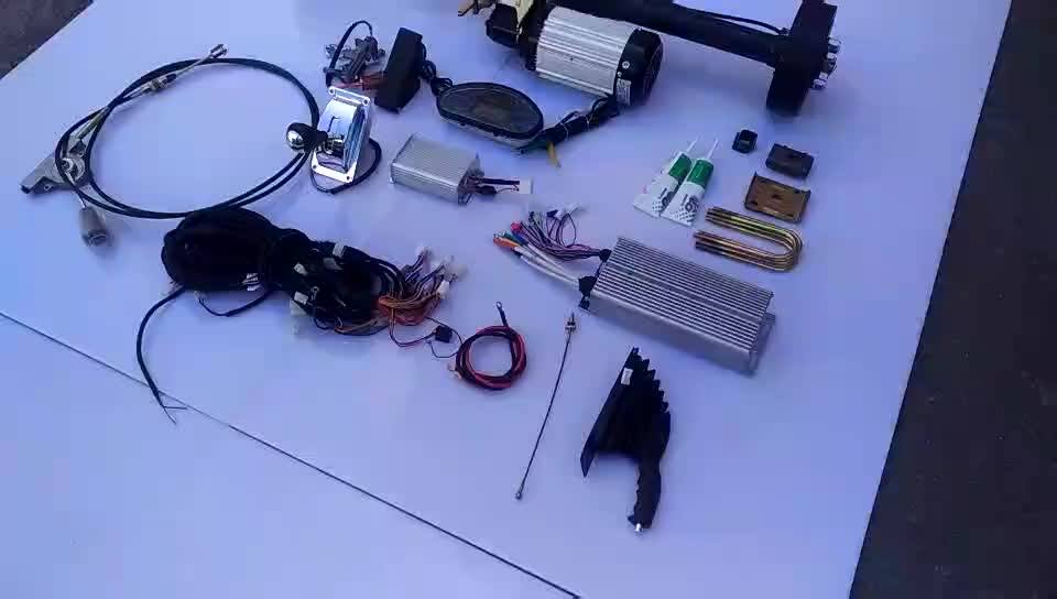 New Energy Electric Fourwheeled Tour Bus 3000w 48v Brushless Motor