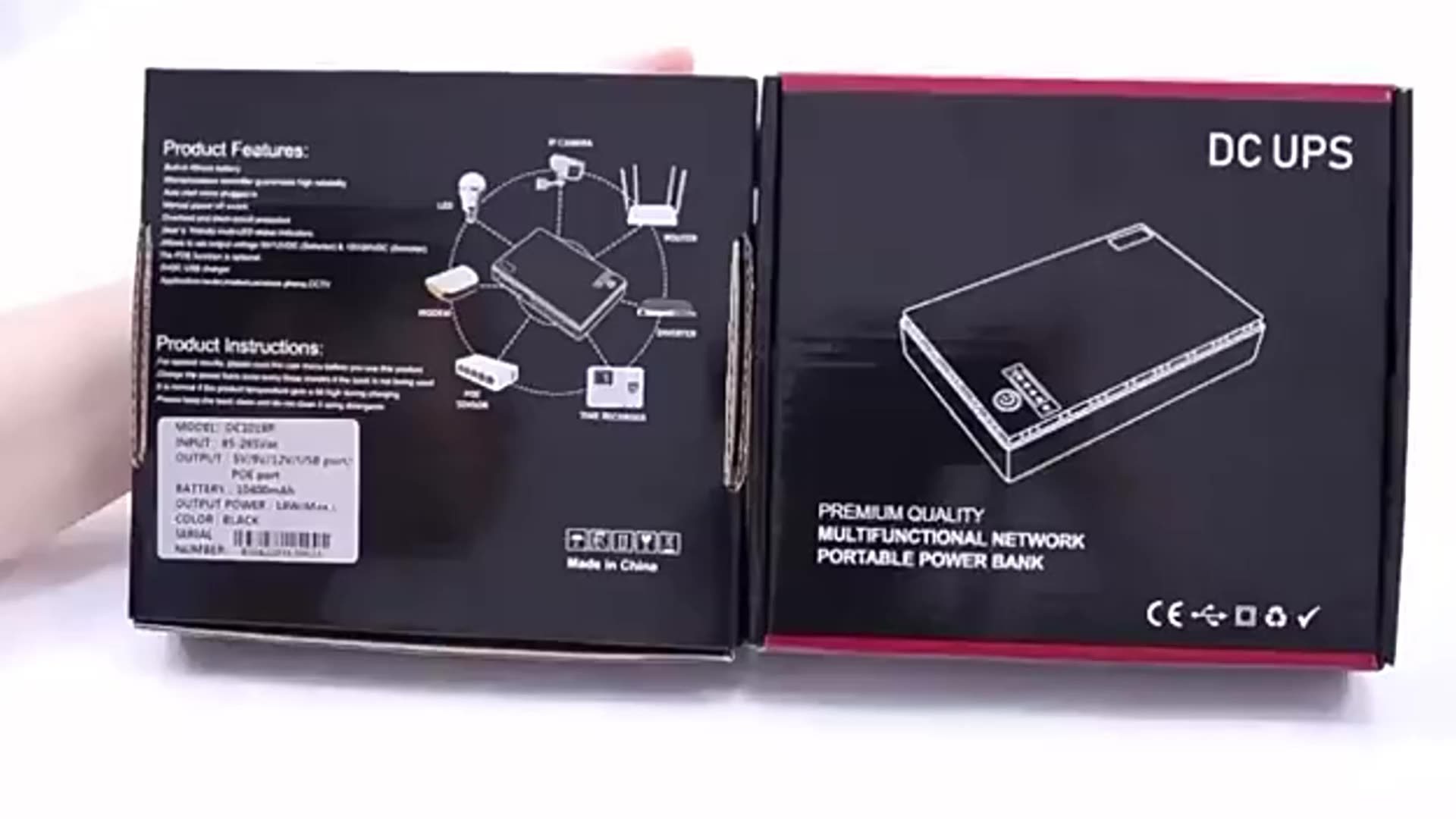 Hkivi Uninterruptible Power Supplies 5v 9v 12v 15v 24v Mini Ups 8800mah