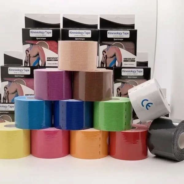 Muscle Tape, Strain Bandage, Achilles Tendon Muscle Tape, Self-Adhesive Tape, Kinesio Tape, Basketball, Badminton, Ce Certification