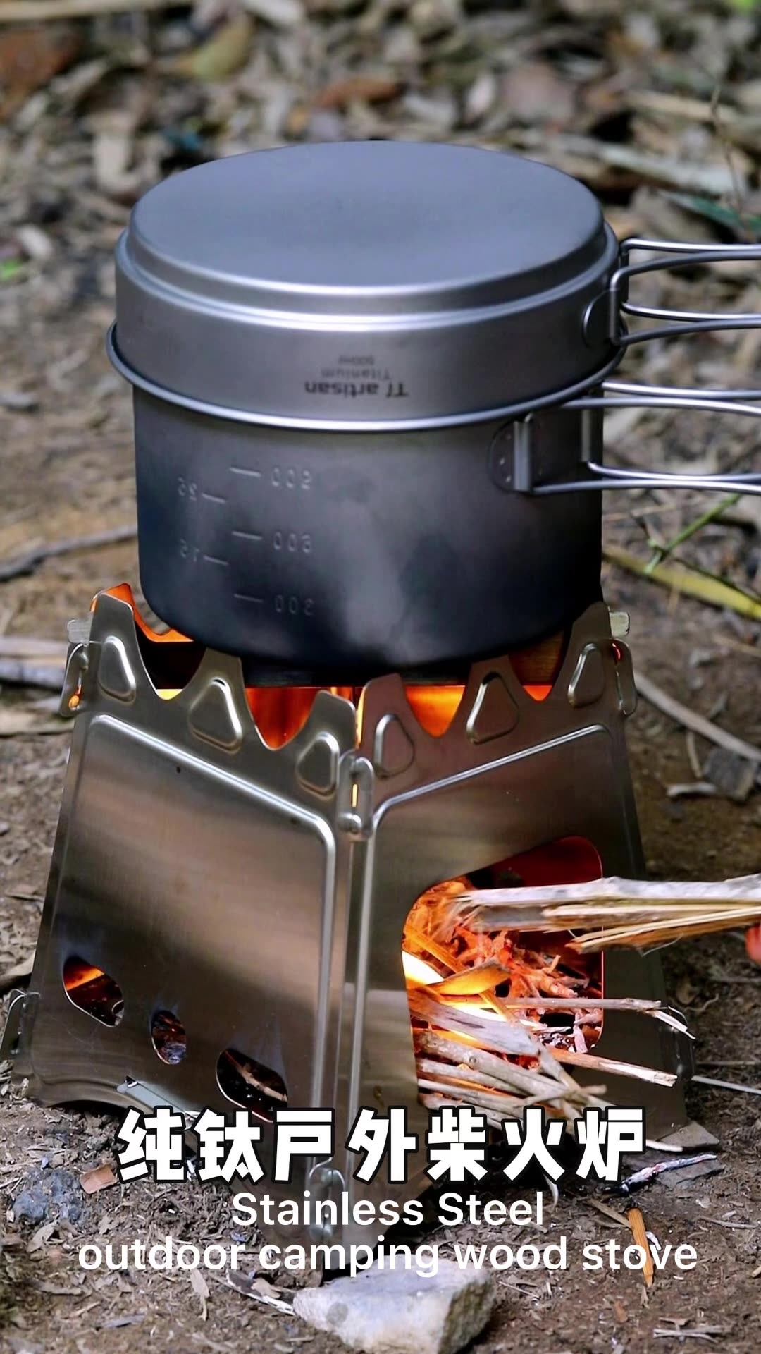 Ultralight Folding Backpack Stove Original Emberlit Fold-Flat