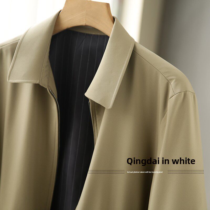 Классическая отворот Старый кадр серия Пересечение внешняя торговля мужской одежда фабрика вырезать хвост Вкус бизнес механическая обработка куртка осень                