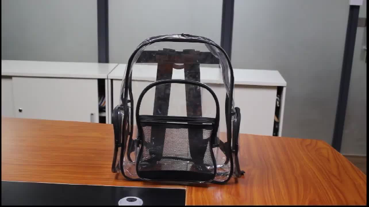 2018 Top Sale Fashion Transparent Clear Pvc Backpack With Custom Logo - Buy Pvc Backpack ...