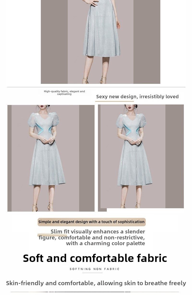 Шелковое летнее платье, городской стиль 