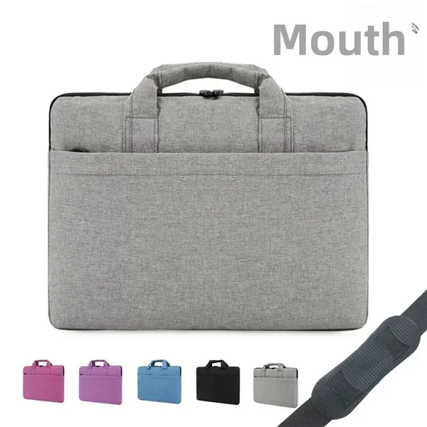 New Crossbody Bag Thin Macbook 13 "Casual Handbag Color Fleece Shoulder Laptop Bag