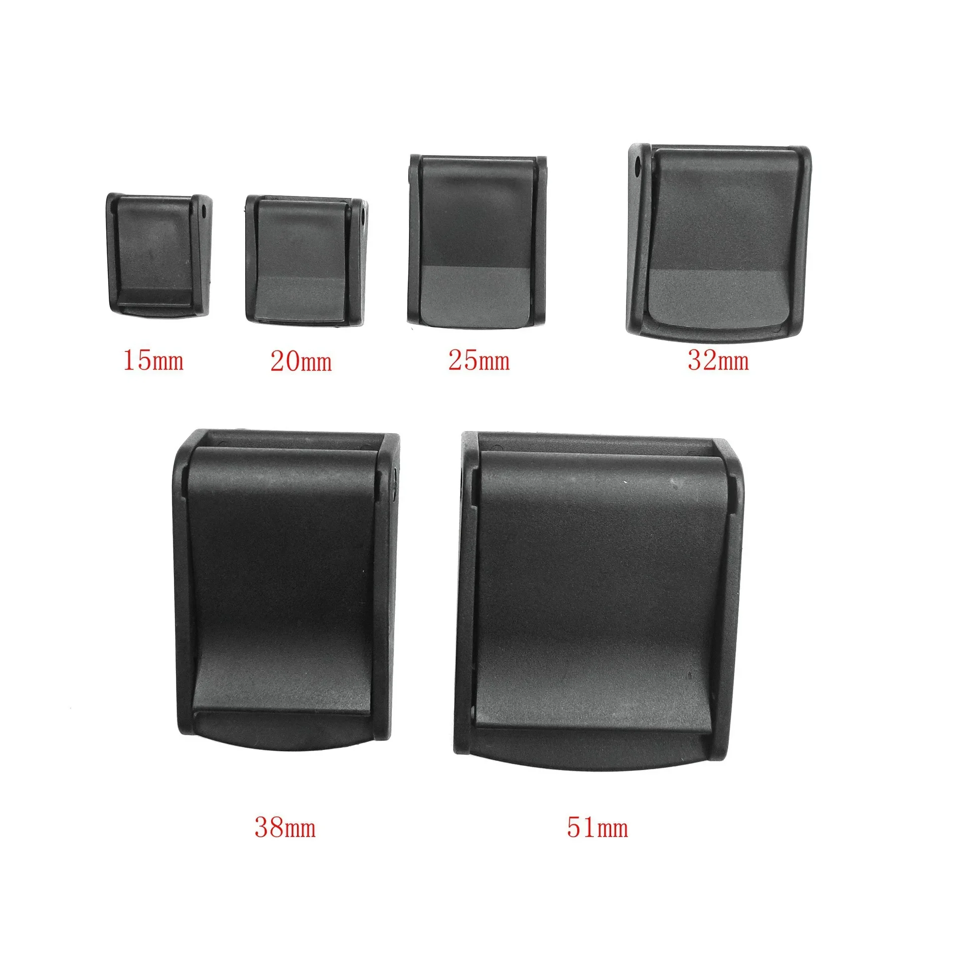 Factory direct supply 15mm-51mm plastic luggage buckle webbing fixed pressure buckle duckbill buckle luggage buckle wholesale