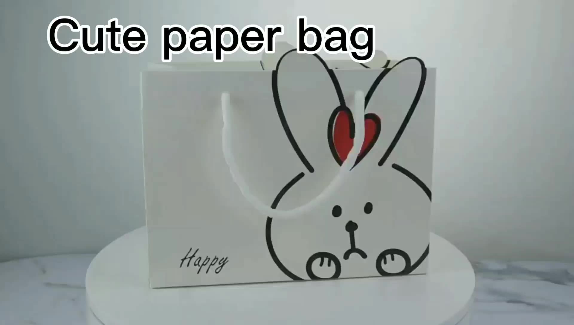 Professional Retail Fashion Custom Print Coated Shopping Paper Bag With