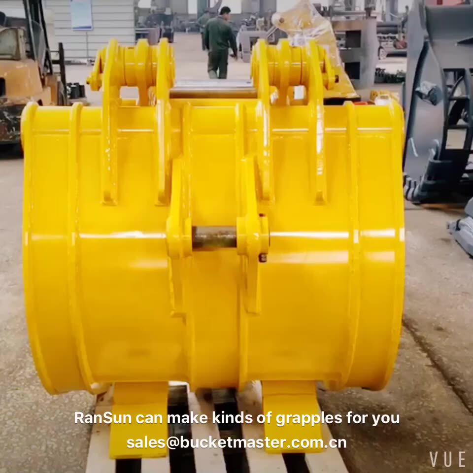 Rsbm 5 Tines Mechanical Grapple Excavator Attachment Excavator Grapple