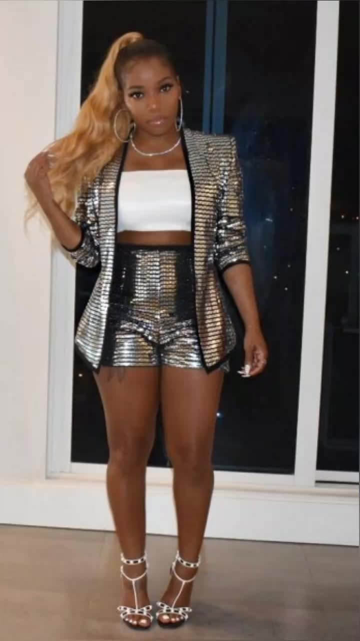 womens shorts and jacket