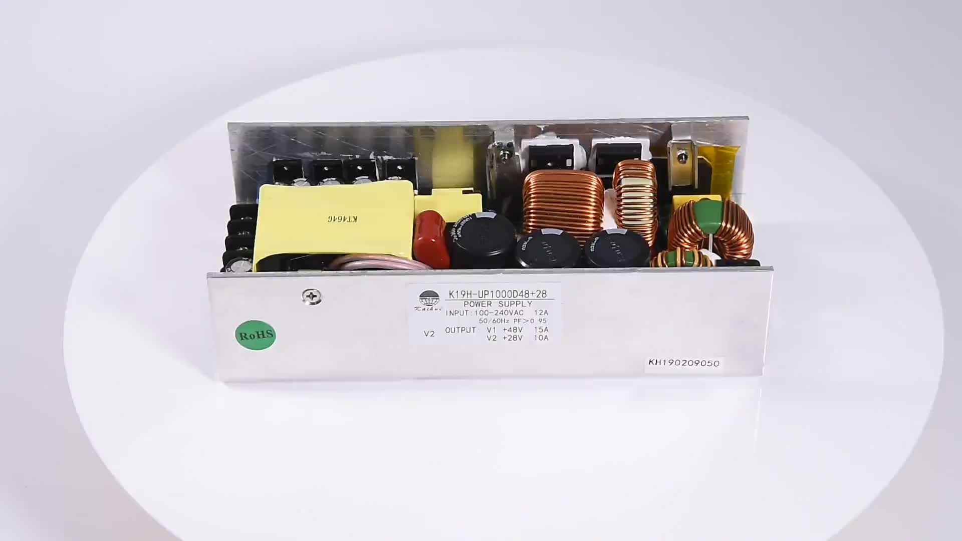 88264vac Input Voltage High Power 1200w Single Output 48v 25a Psu