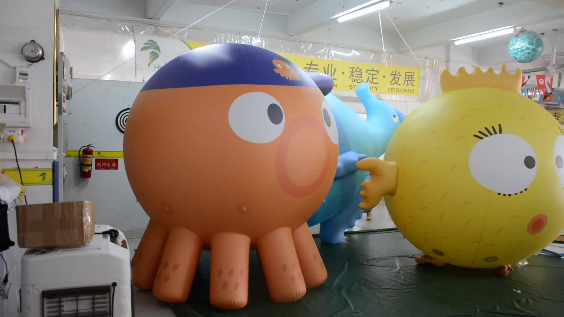 Giant Inflatable Octopus Pool Float Sea Food Inflatable Promotional Sea