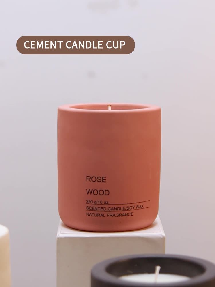 Customized Scented Candle Vessels Cement Concrete Candle Jar Concrete Jars For Candles Buy