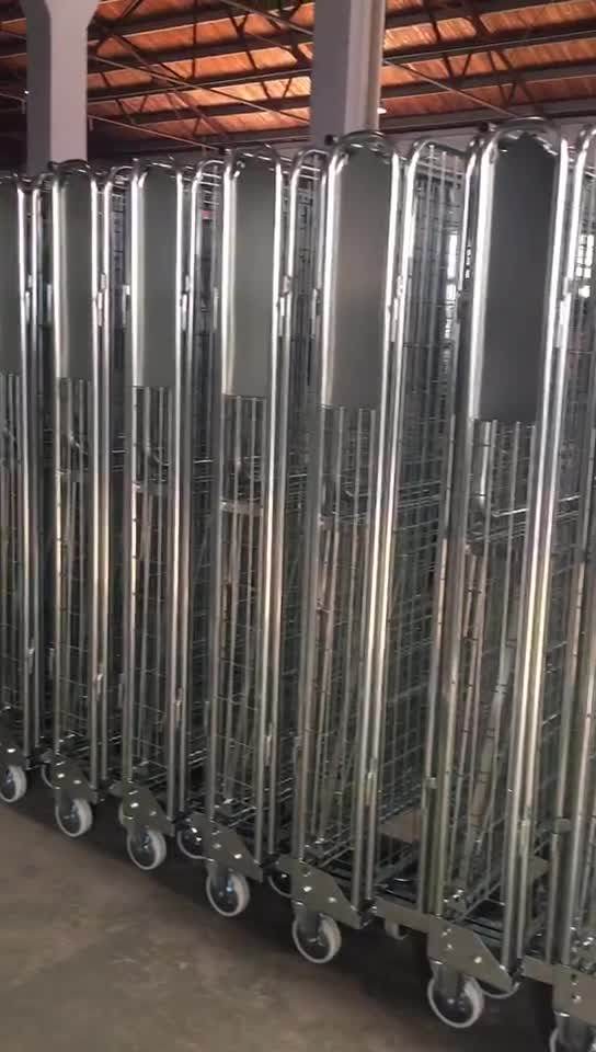 Factory Price Steel Transport 4 Side Roll Container /roll Cage Steel