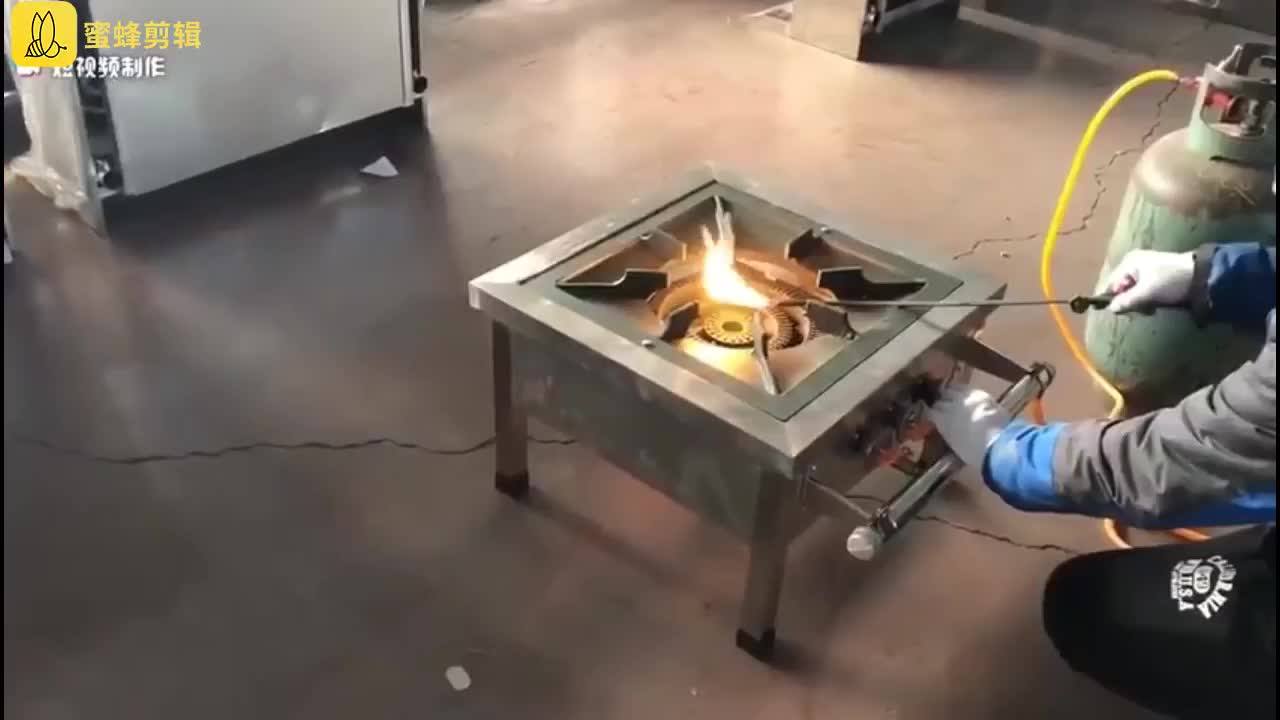 Stainless Steel Commercial Low Soup Stove Single Eyes Gas Short Foot