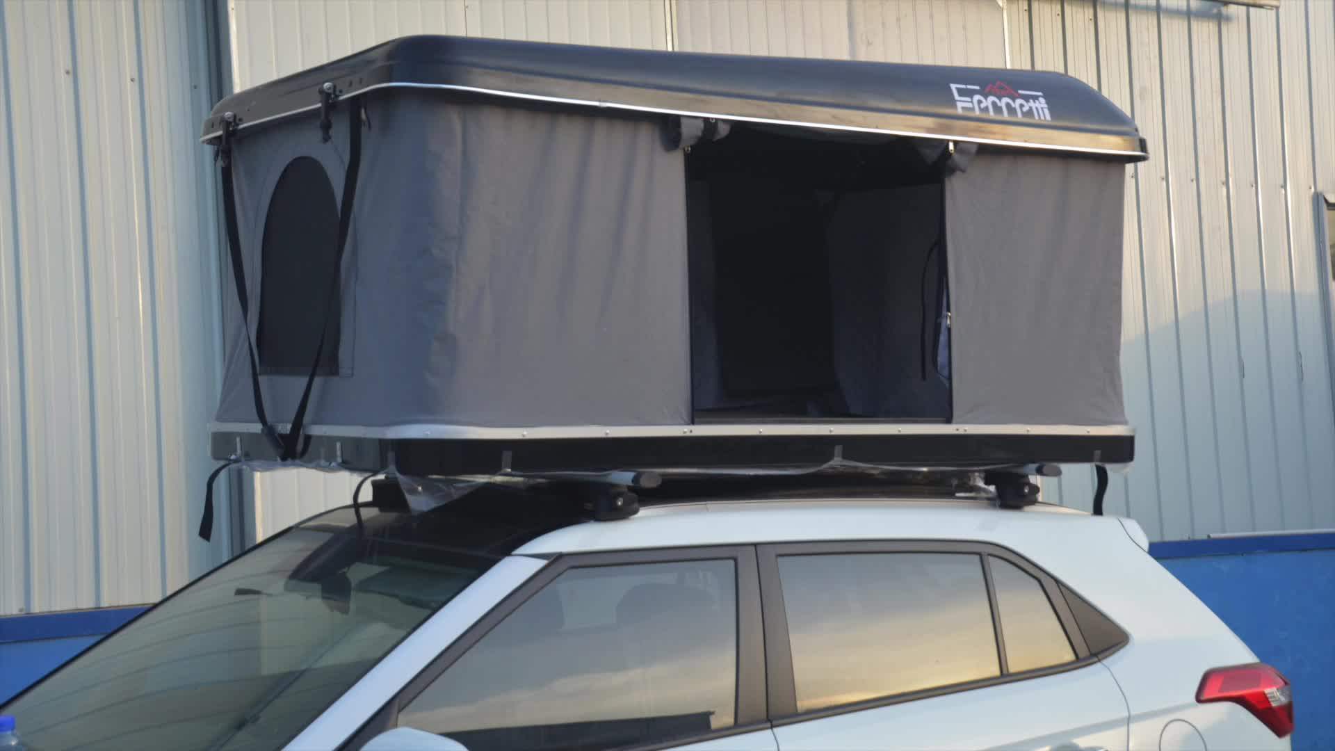 Enter The Roof Top Tent From The Car Sunroof Winter / Beastinfested