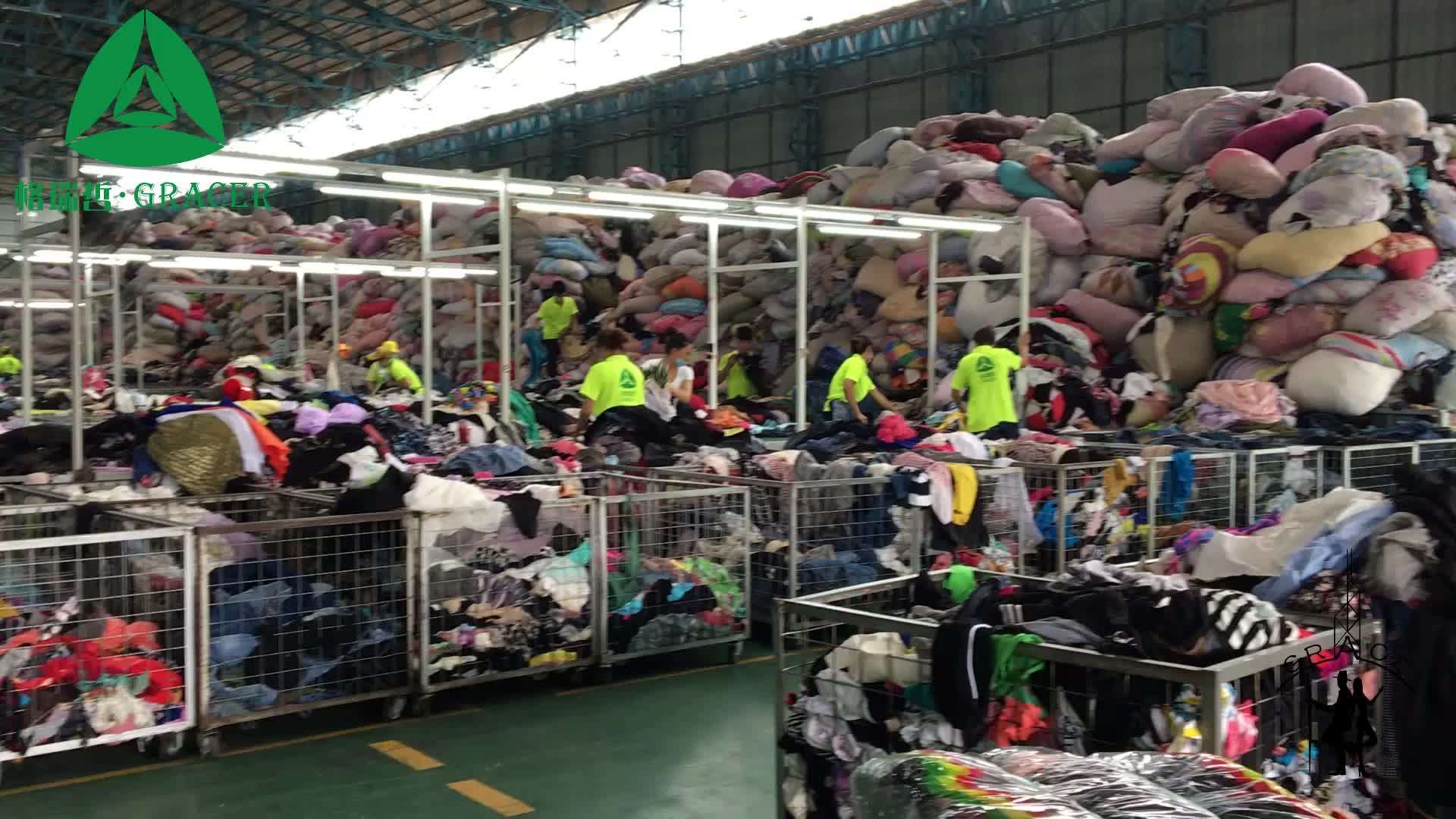 Ladies Cotton Dress Wholesale Used Clothes Bales 45kg Used Clothing