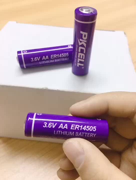 Lisocl2 Er14505m Battery 3.6v 2400mah Aa Size Er14505 Primary Battery