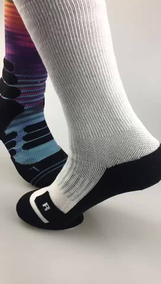 Download Aj18144 Custom Unisex Sublimation Socks Printed Crew Blank ...