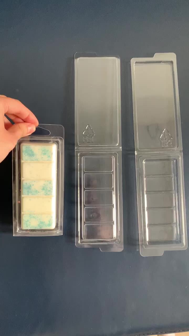 Thickness Wax Clam Shell Packaging Frosted Transparent Wax Melts Clamshell Packaging Opaque