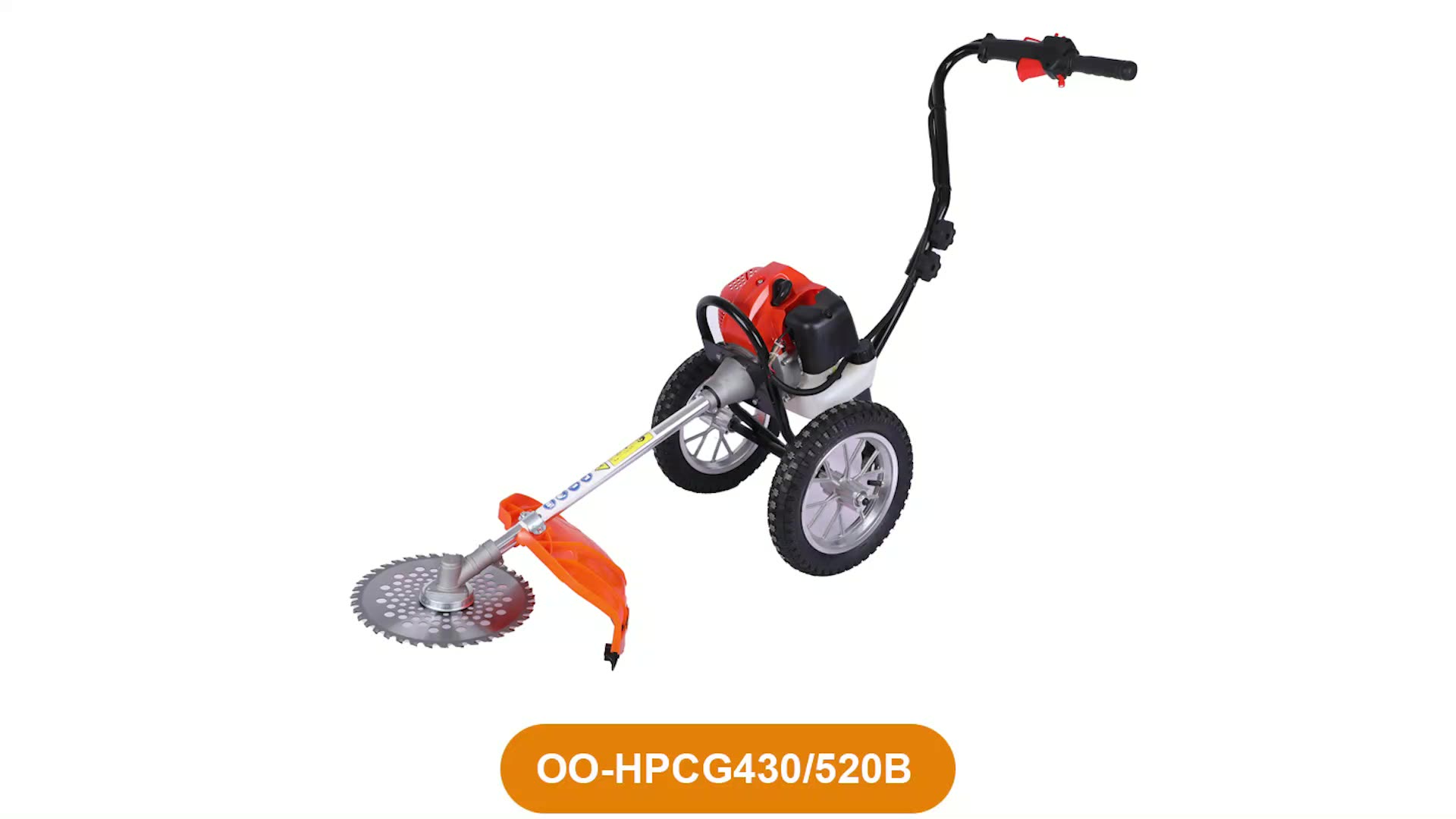 O O Power Hpcg430 Professional 2 Stroke Hand Push Brush Cutter With 2