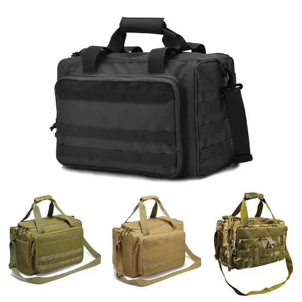 Outdoor Tactical Multi-Functional Cosmetics Bag Outdoor Sports Shoulder Crossbody Bag Military Fan 900D Large Capacity Waterproof