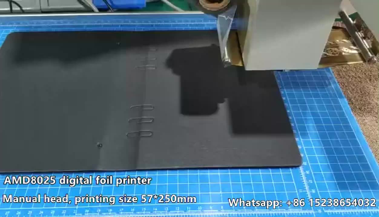 Logo Digital Hot Foil Printer Digital Foil Printing Machine Amd8025 On