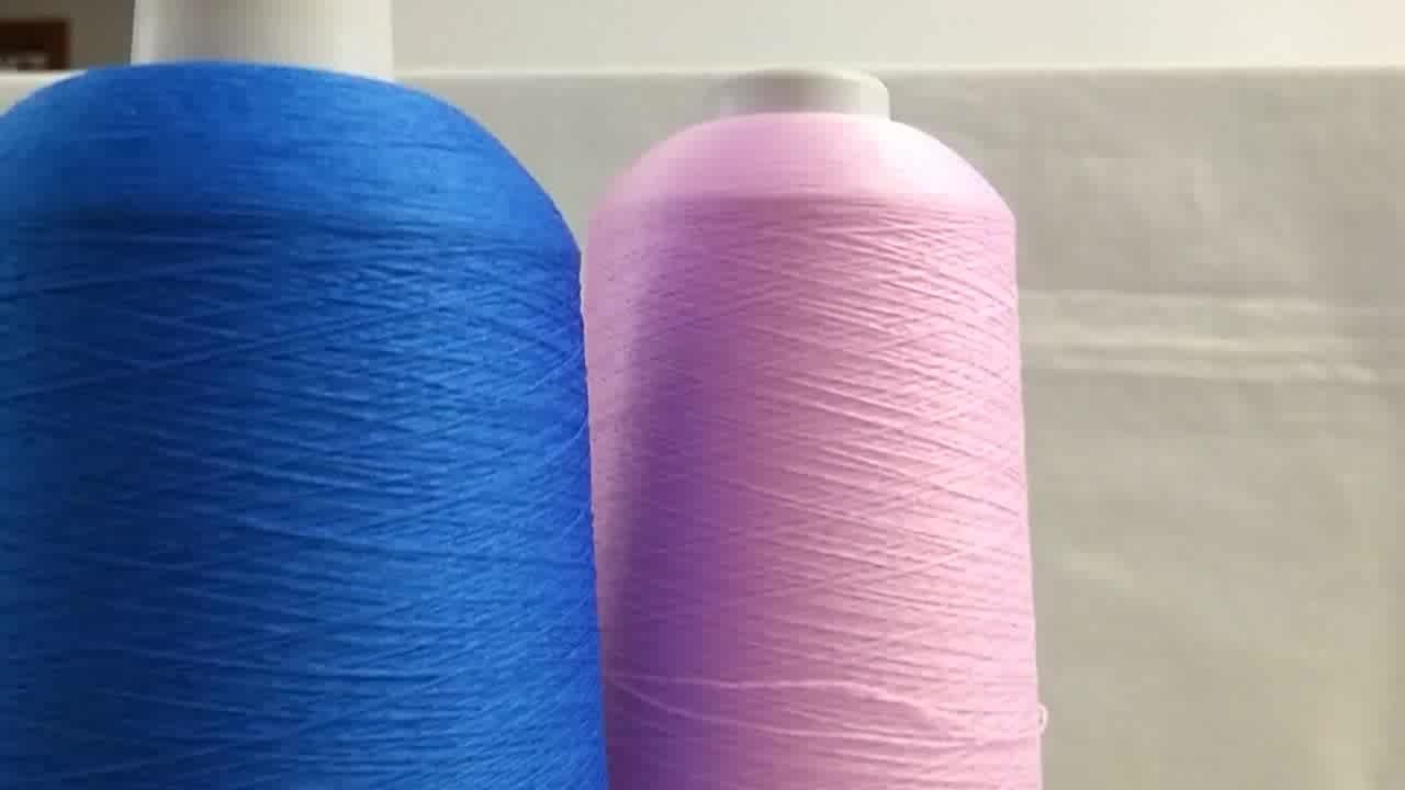 100d/36f Wholesale Bright High Twist Dyed Polyester Sewing Thread Yarn