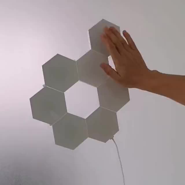 Download Creative Hexagonal Color Changeable Modular Smart Touch Sensitive Led Light - Buy Led Light ...