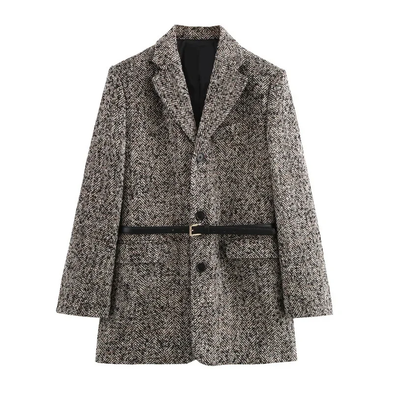 Foreign Trade 2024 Autumn New Suit Jacket Small Chanel Style Texture Double-breasted Casual Women's Top Women's 3736247