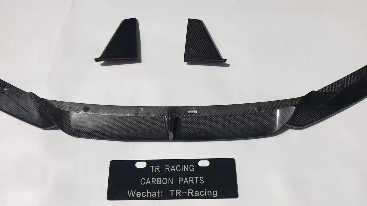 Carbon Fiber Front Bumper Chin Lip Spoiler Splitter For Audi Rs7 Only