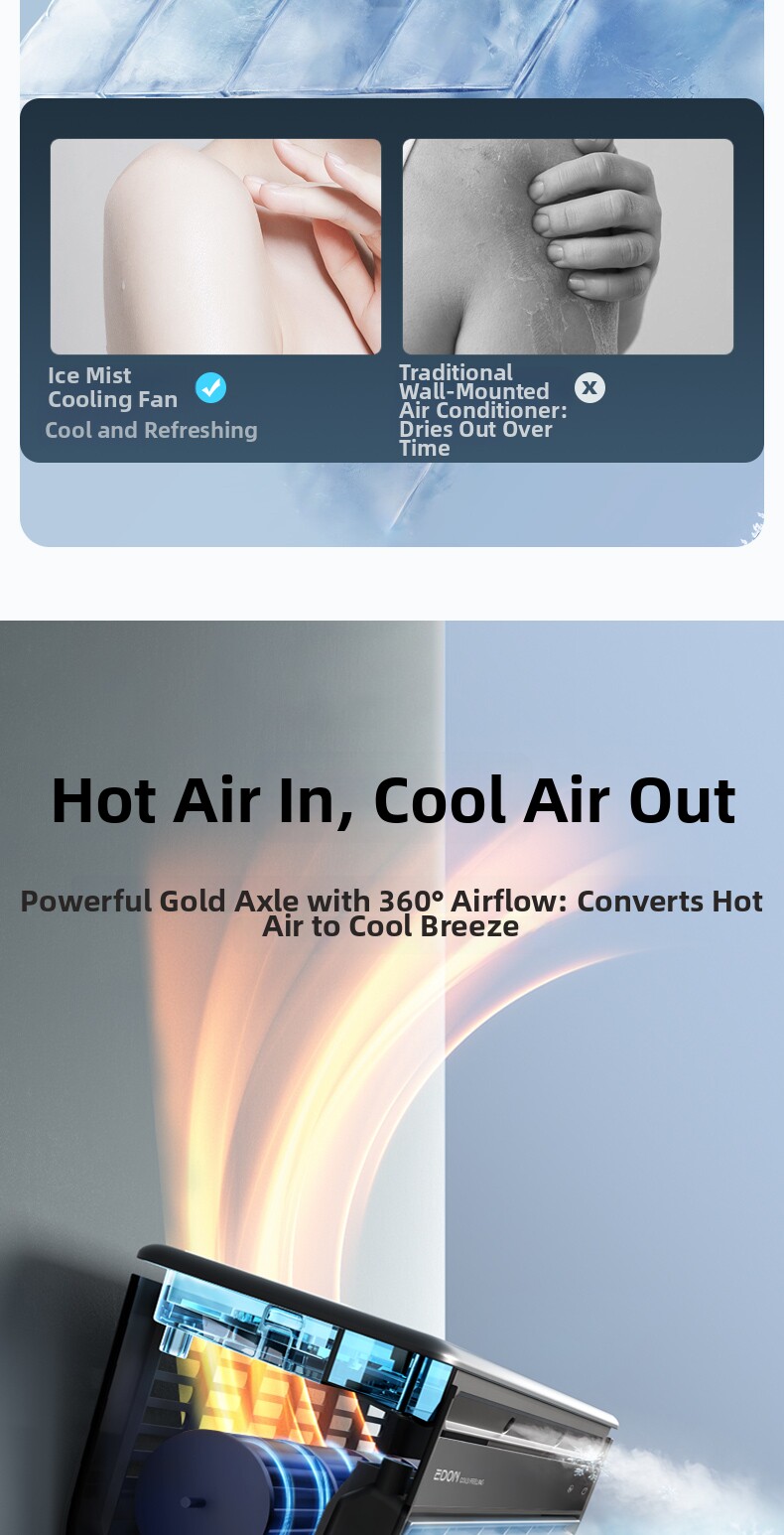 未使用 AIR COOLING MIST FAN E868 冷風機 本体 未使用 AIR COOLING