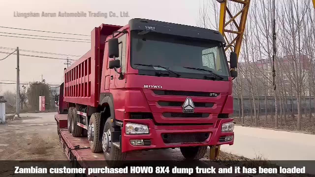 Sino Truck 12 Wheeler 50tons Second Hand 8x4 Used Howo Tipper Dump