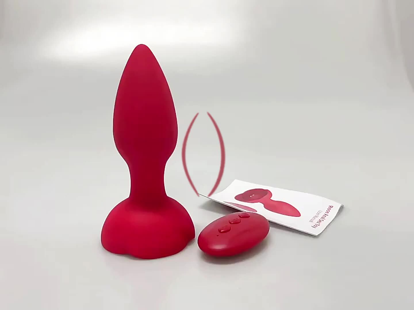 Plug Anal Mini En Silicone - Rose - Ventouse - Débutant BDSM - Neuf - Marque Etudevis