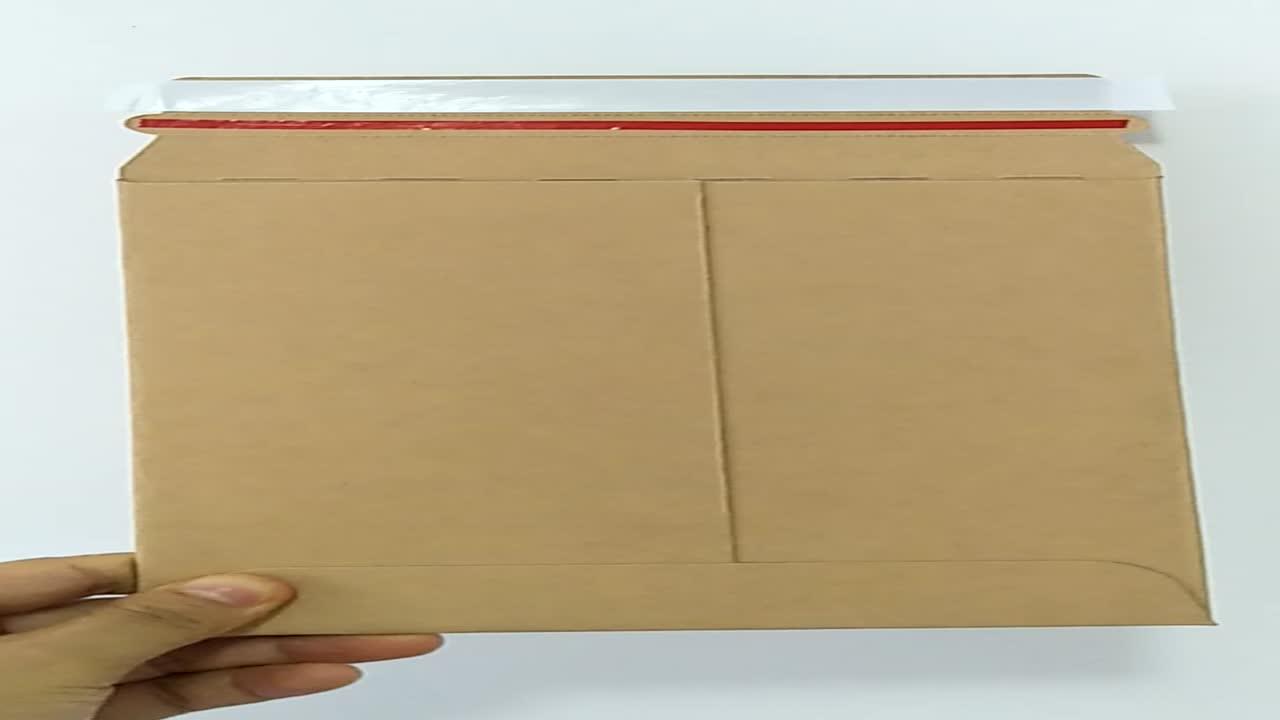 Stay Flat Hard Cardboard Envelopes Custom Solid Cardboard Mailers With