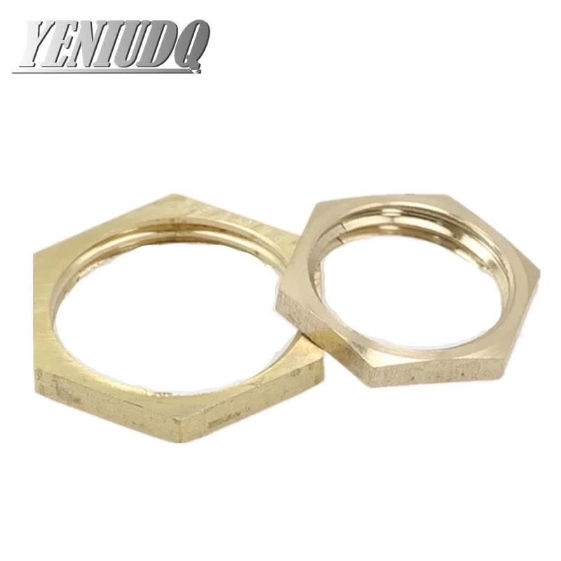 Латунные шестигранные стопорные гайки фитинг для труб M10 M12 1/8 &quot1/4" 3/8 &quot1/2" 3/4