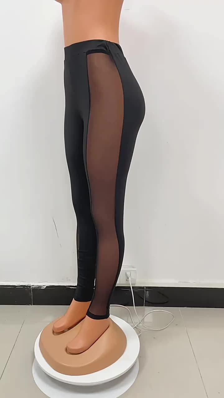 Leggings With See Through Panels