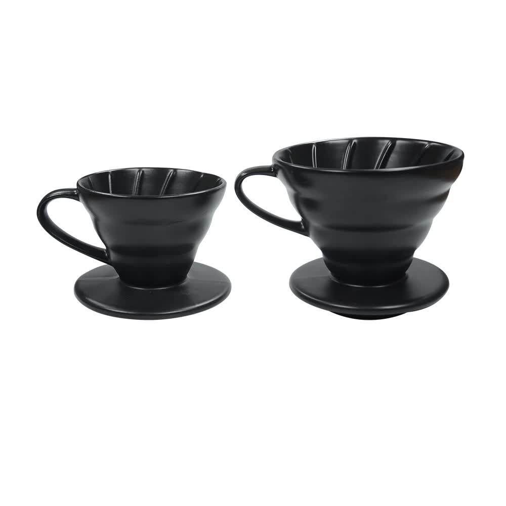 Two Sizes Ceramic Coffee Dripper Cup For 14 Cups Coffee Filter Cup