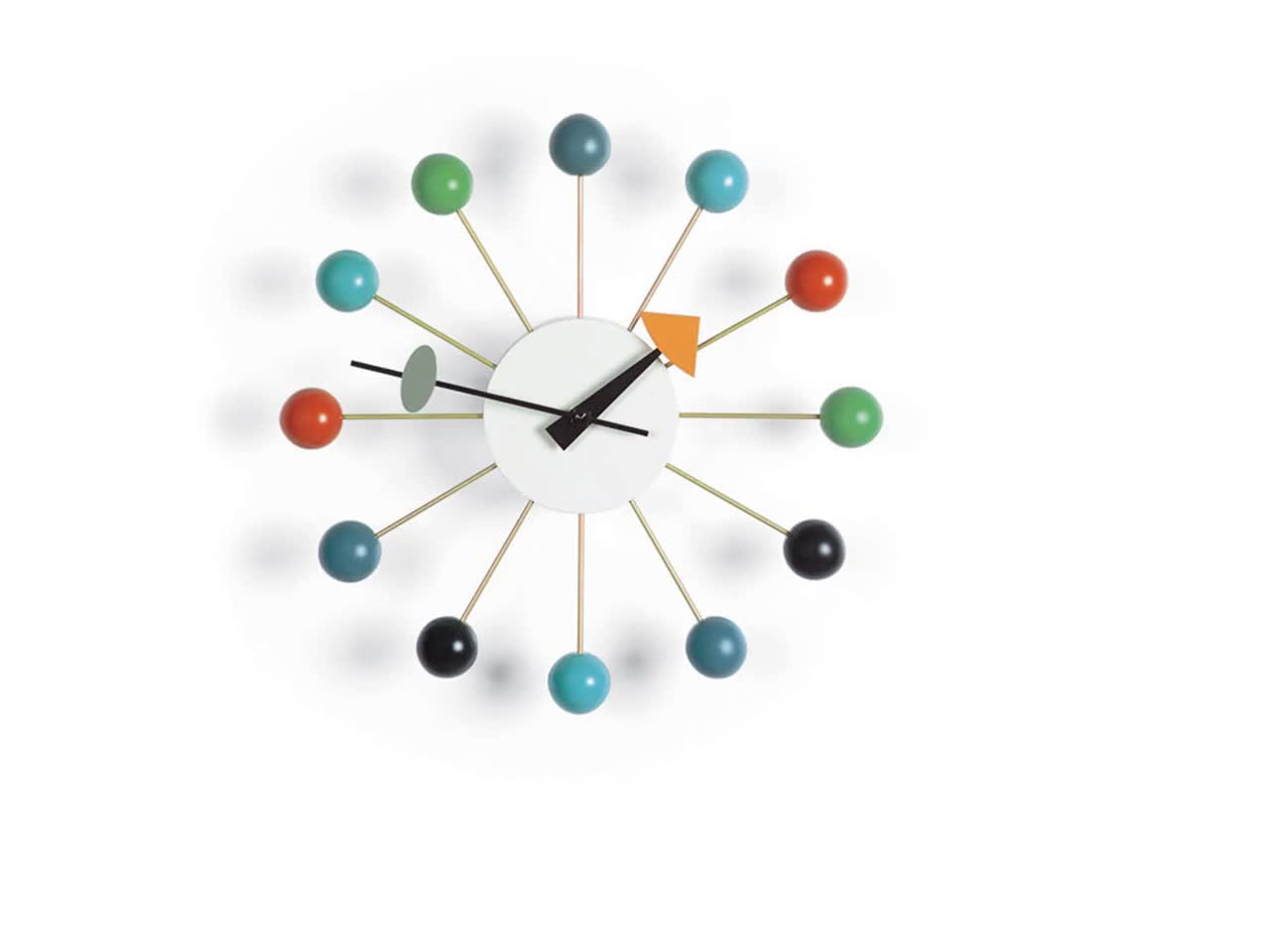 Multi Color Modern Decorative Wood Wall Ball Clock Buy Multi Color